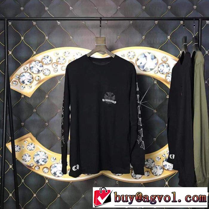  2019限定 男性に人気 長袖Tシャツ CHROME HEARTS クロムハーツ 新作限定早い者勝ち