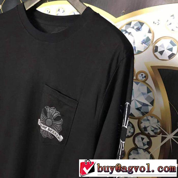 2019限定 男性に人気 長袖Tシャツ CHROME HEARTS クロムハーツ 新作限定早い者勝ち