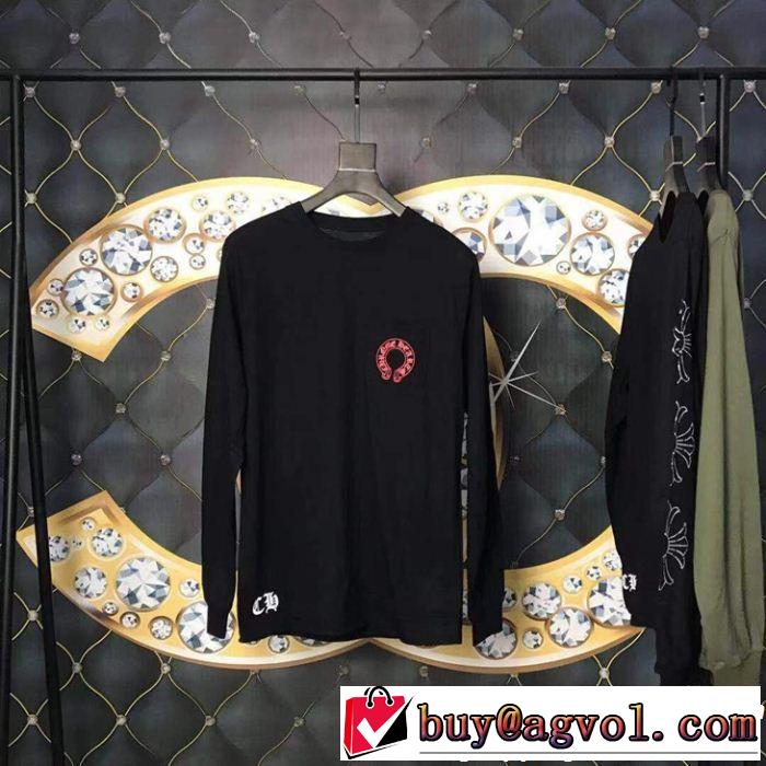  すごく稀少カラークロムハーツ CHROME HEARTS 希少限定長袖Tシャツ正規品保証19春夏