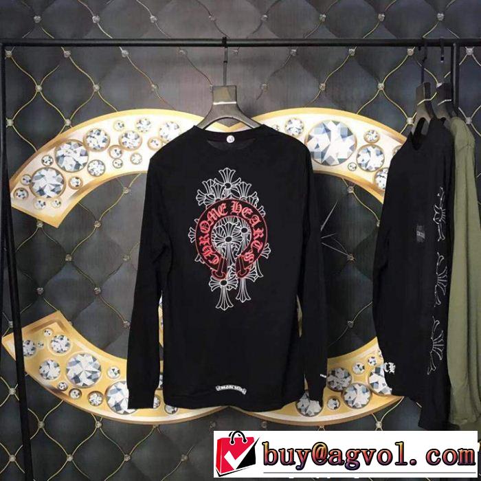 すごく稀少カラークロムハーツ CHROME HEARTS 希少限定長袖Tシャツ正規品保証19春夏