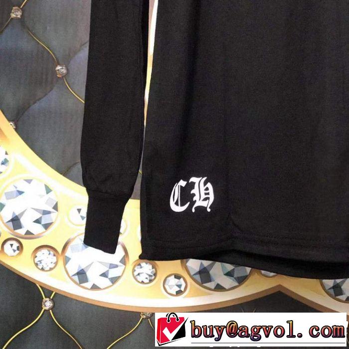 すごく稀少カラークロムハーツ CHROME HEARTS 希少限定長袖Tシャツ正規品保証19春夏