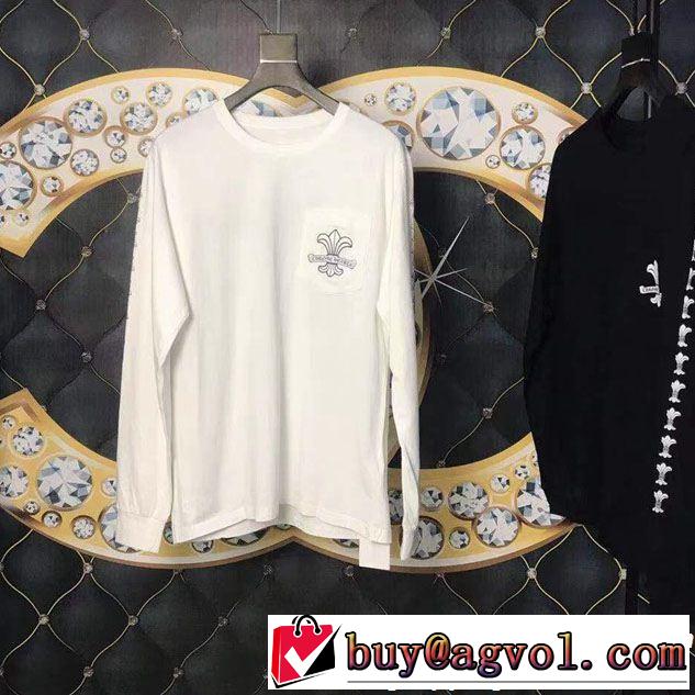 激レア 入手困難クロムハーツ人気話題 2色可選CHROME HEARTS2019夏ファション新品長袖Tシャツ