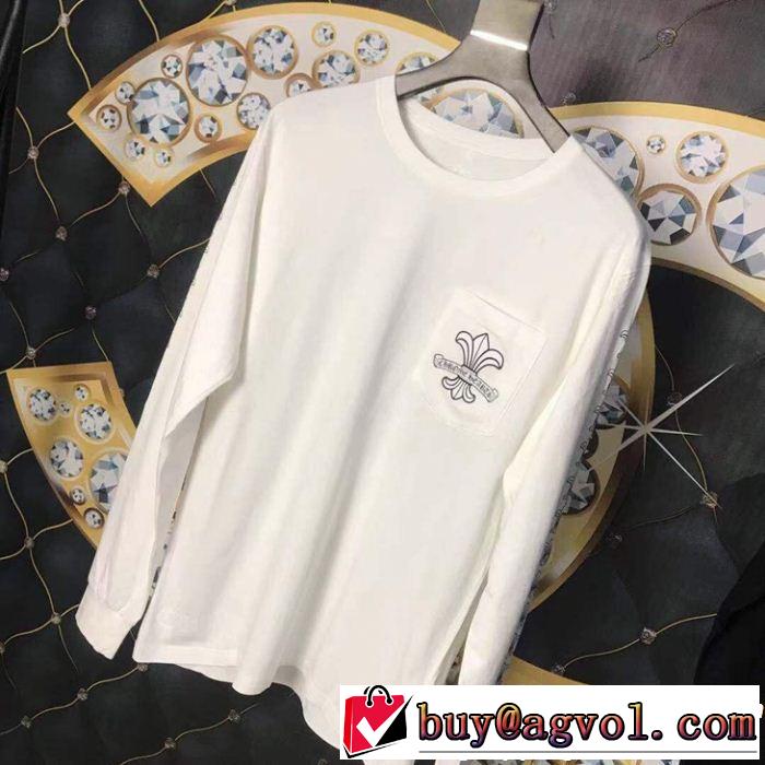 激レア 入手困難クロムハーツ人気話題 2色可選CHROME HEARTS2019夏ファション新品長袖Tシャツ