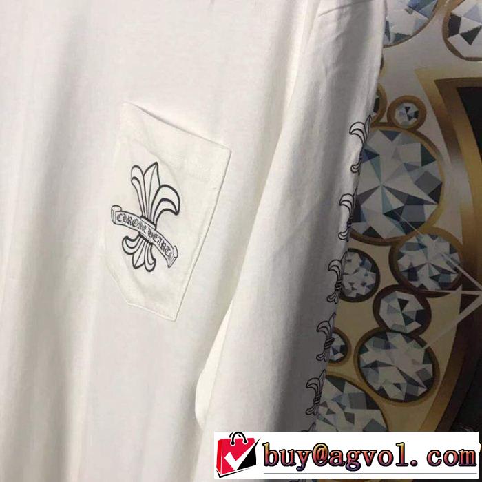 激レア 入手困難クロムハーツ人気話題 2色可選CHROME HEARTS2019夏ファション新品長袖Tシャツ