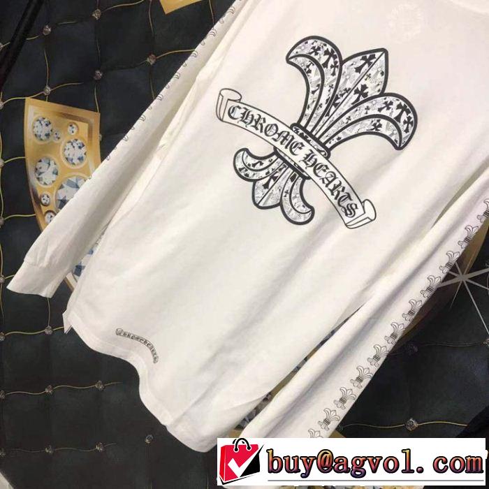 激レア 入手困難クロムハーツ人気話題 2色可選CHROME HEARTS2019夏ファション新品長袖Tシャツ