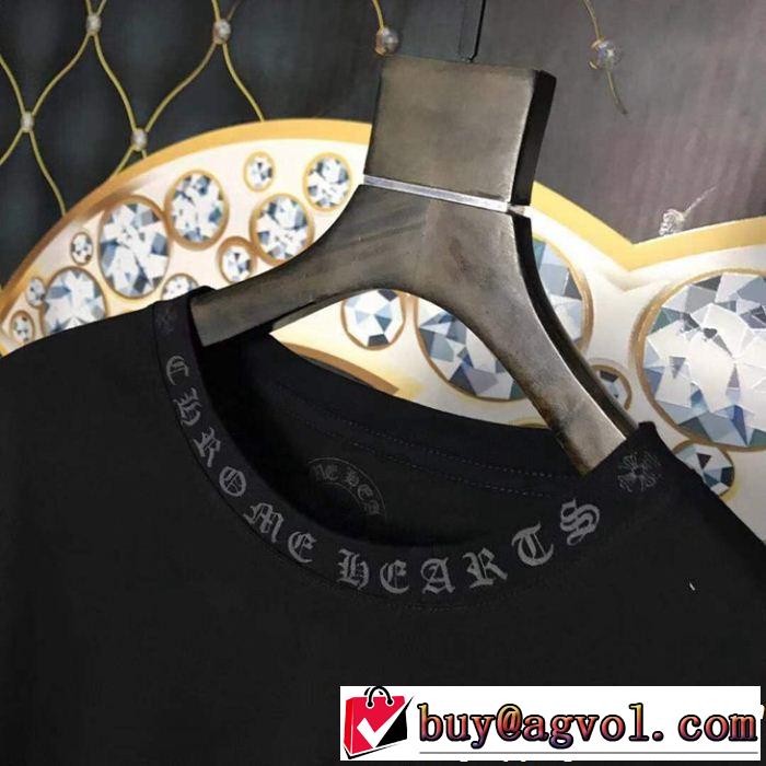 やっと見つけた国内即発  CHROME HEARTS正規品保証19春夏 クロムハーツ 長袖Tシャツ2色可選