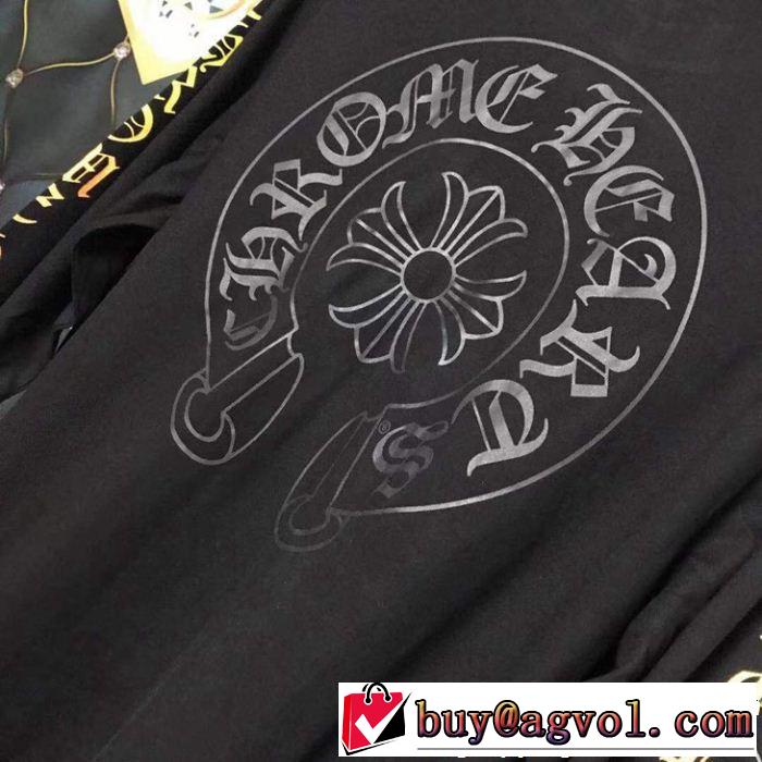 やっと見つけた国内即発  CHROME HEARTS正規品保証19春夏 クロムハーツ 長袖Tシャツ2色可選