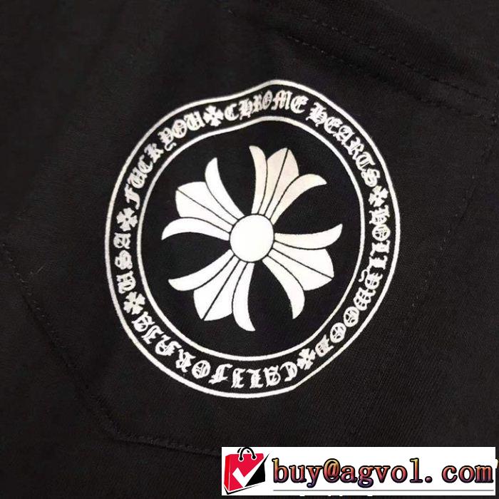 2019夏ファション新品 CHROME HEARTS クロムハーツ春夏のトレンドアイテム 長袖Tシャツ流行アイテム