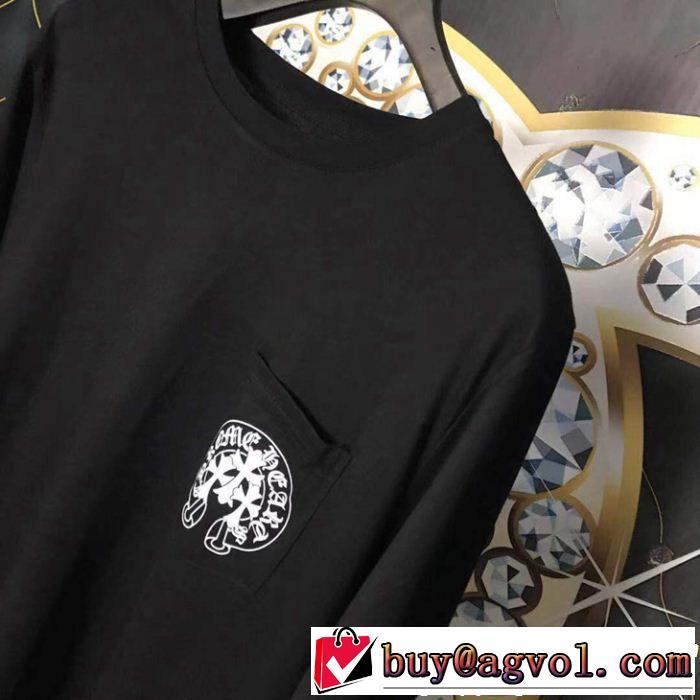 今注目度が上がって 長袖Tシャツ2019年春夏のトレンド CHROME HEARTS クロムハーツ大人っぽさ