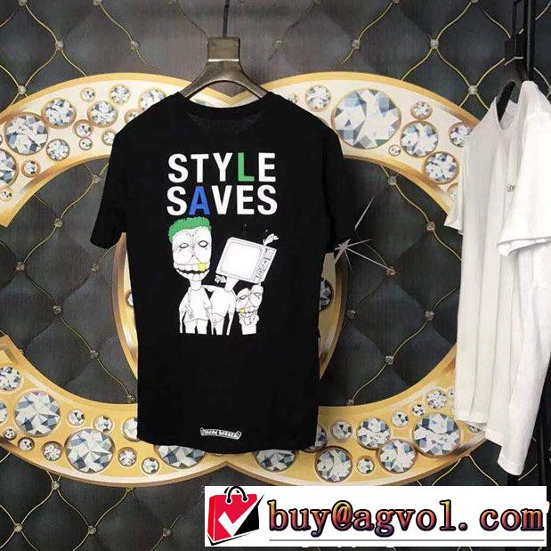 春夏の流行り2019新品 CHROME HEARTS クロムハーツ夏新品完売間近半袖Tシャツ 2色可選