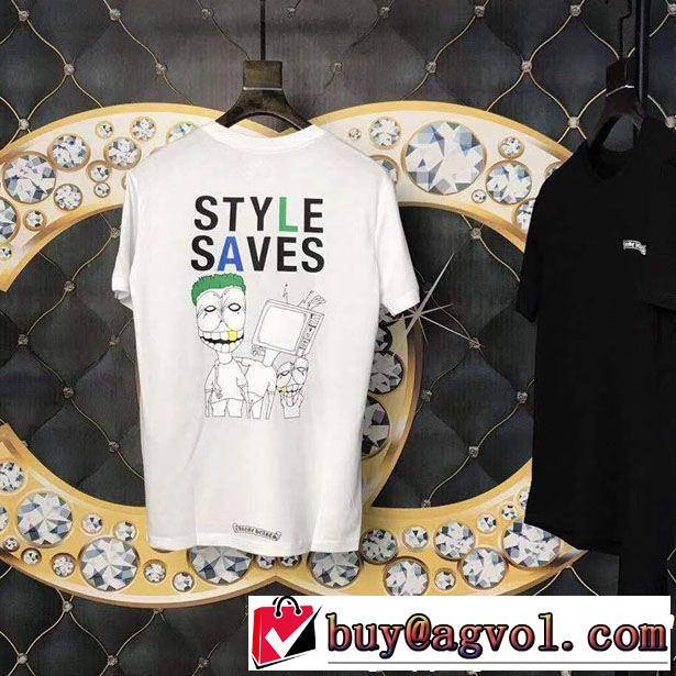 春夏の流行り2019新品 CHROME HEARTS クロムハーツ夏新品完売間近半袖Tシャツ 2色可選