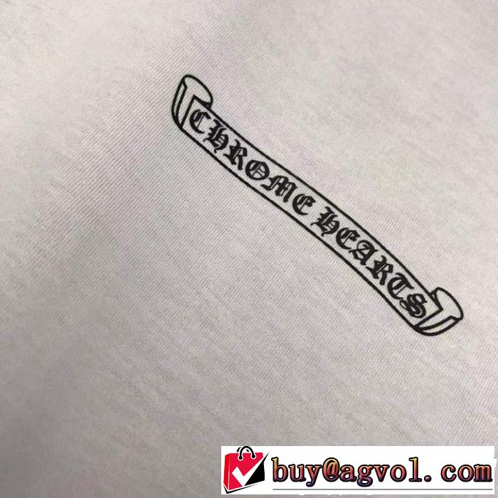 春夏の流行り2019新品 CHROME HEARTS クロムハーツ夏新品完売間近半袖Tシャツ 2色可選