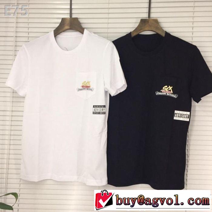 2019年最新ファッションCHROME HEARTS 半袖Tシャツクロムハーツ 2色可選お洒落トレンド人気