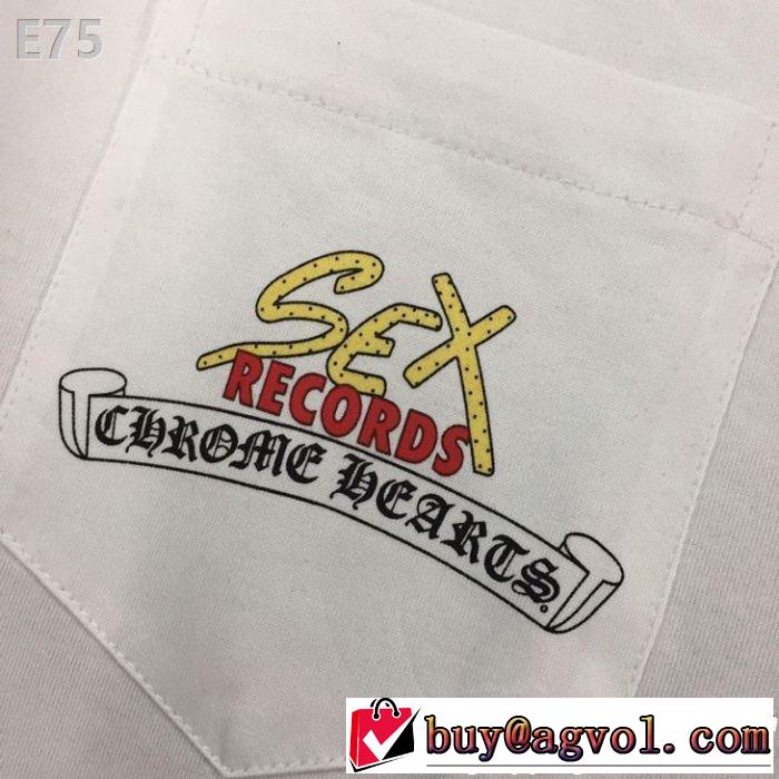 2019年最新ファッションCHROME HEARTS 半袖Tシャツクロムハーツ 2色可選お洒落トレンド人気
