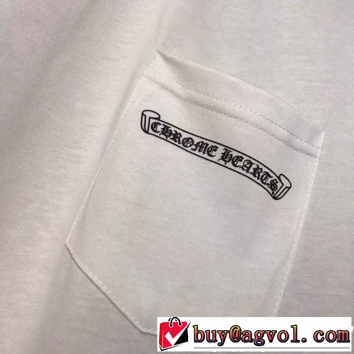 今っぽく新作アイテム クロムハーツ2019SSのトレンド商品 CHROME HEARTS半袖Tシャツ 2色可選