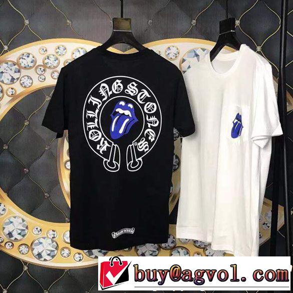  2019年最新ファッション 半袖Tシャツ夏先に大活躍する2色可選 CHROME HEARTS クロムハーツ