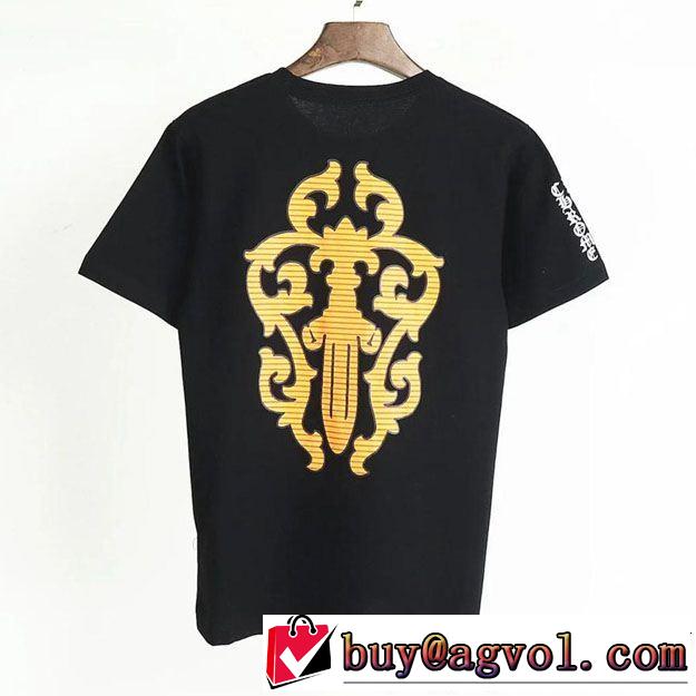 半袖Tシャツ 2色可選 CHROME HEARTS すっきりした印象に 優雅で都会的な装いに仕上げ クロムハーツ