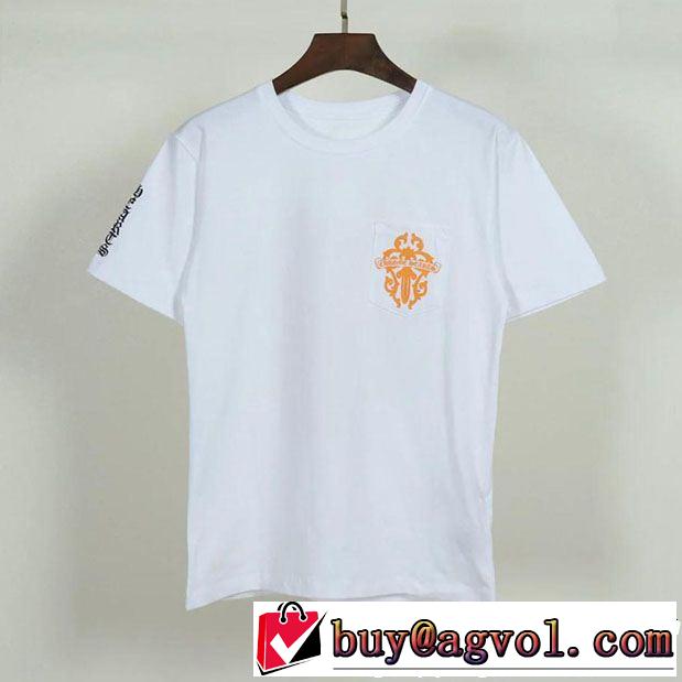 半袖Tシャツ 2色可選 CHROME HEARTS すっきりした印象に 優雅で都会的な装いに仕上げ クロムハーツ