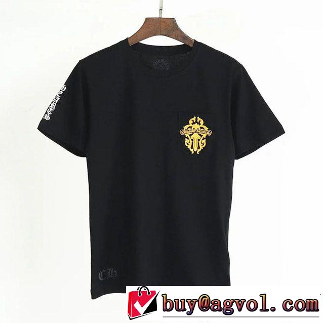 半袖Tシャツ 2色可選 CHROME HEARTS すっきりした印象に 優雅で都会的な装いに仕上げ クロムハーツ