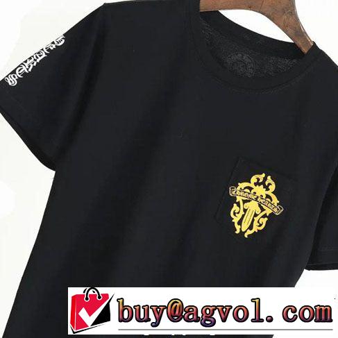 半袖Tシャツ 2色可選 CHROME HEARTS すっきりした印象に 優雅で都会的な装いに仕上げ クロムハーツ