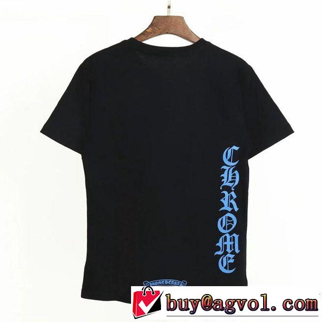 半袖Tシャツ今期注目のブランドトレンド 2色可選CHROME HEARTS2019夏ファション新品 クロムハーツ