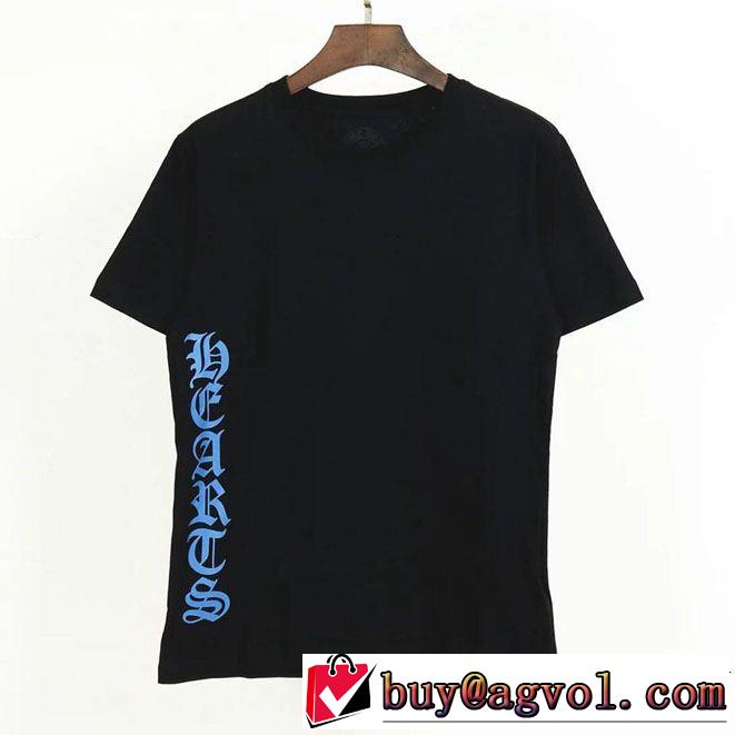 半袖Tシャツ今期注目のブランドトレンド 2色可選CHROME HEARTS2019夏ファション新品 クロムハーツ
