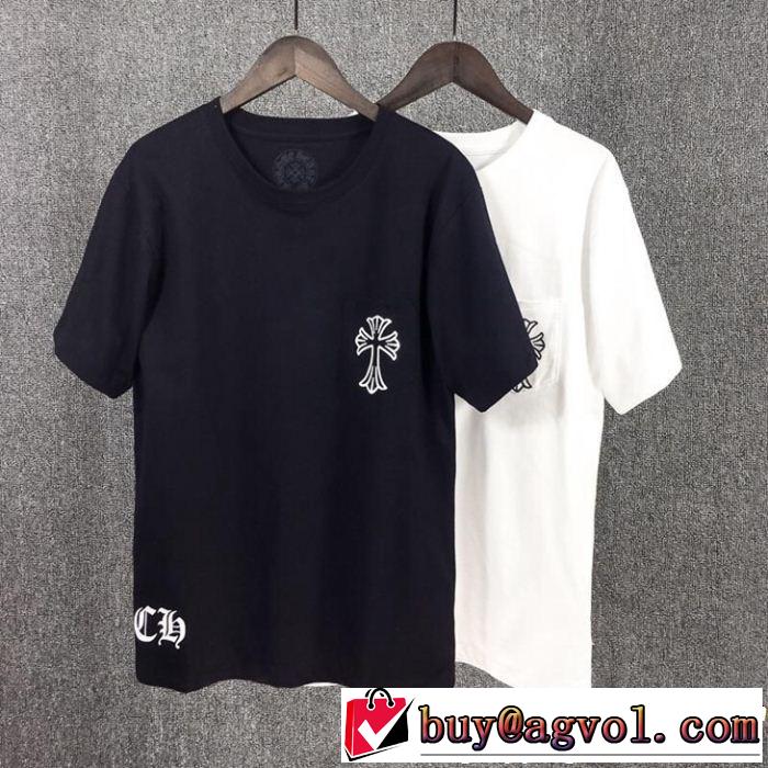  2色可選今っぽく新作アイテム CHROME HEARTS クロムハーツ半袖Tシャツ2019春夏の大注目トレンド
