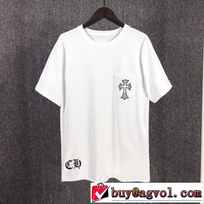 2色可選今っぽく新作アイテム CHROME HEARTS クロムハーツ半袖Tシャツ2019春夏の大注目トレンド