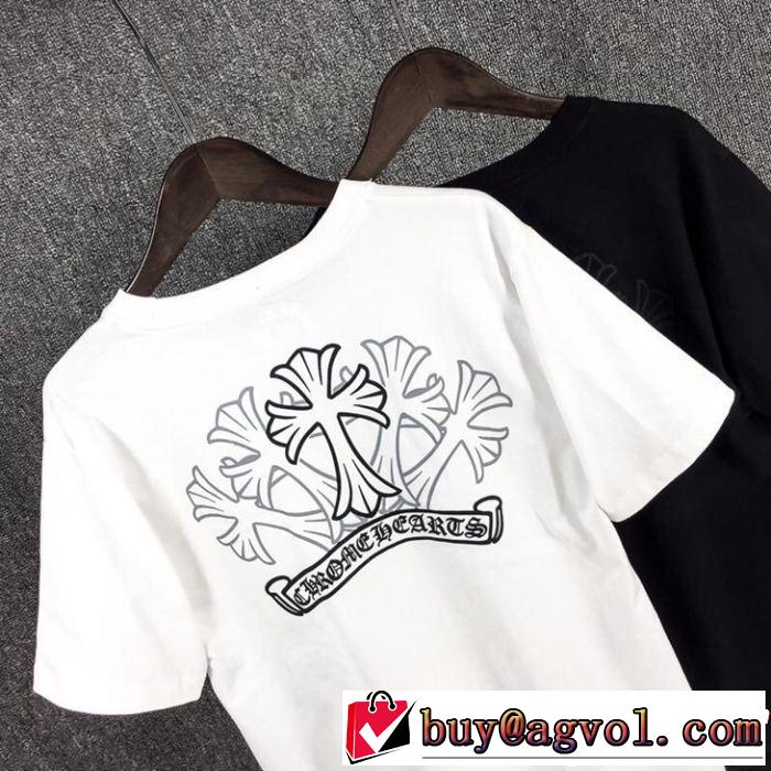 2色可選今っぽく新作アイテム CHROME HEARTS クロムハーツ半袖Tシャツ2019春夏の大注目トレンド