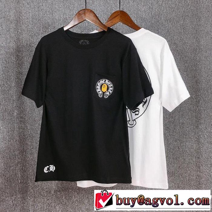  CHROME HEARTS まずは定番！人気アイテム クロムハーツ 半袖Tシャツ【2019年】夏のファッション 2色可選