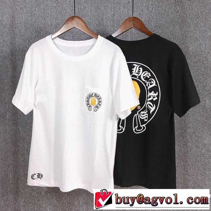 CHROME HEARTS まずは定番！人気アイテム クロムハーツ 半袖Tシャツ【2019年】夏のファッション 2色可選