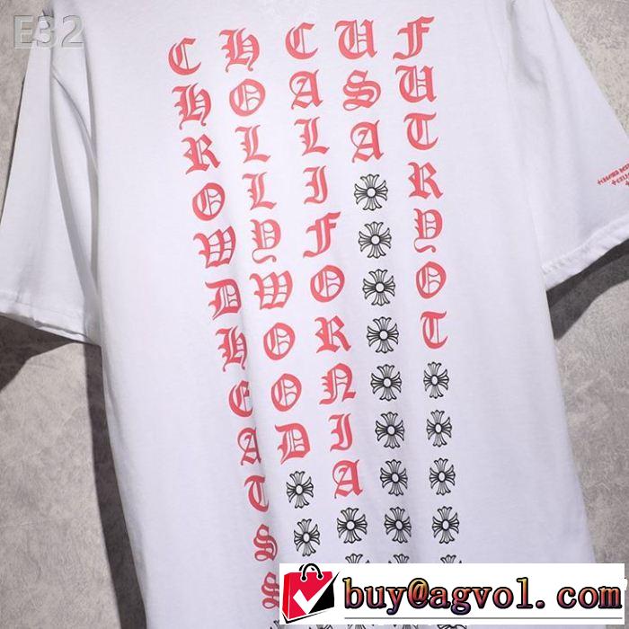ブランドの話題の新作も！2色可選 CHROME HEARTS おしゃれな夏ファッション2019クロムハーツ半袖Tシャツ