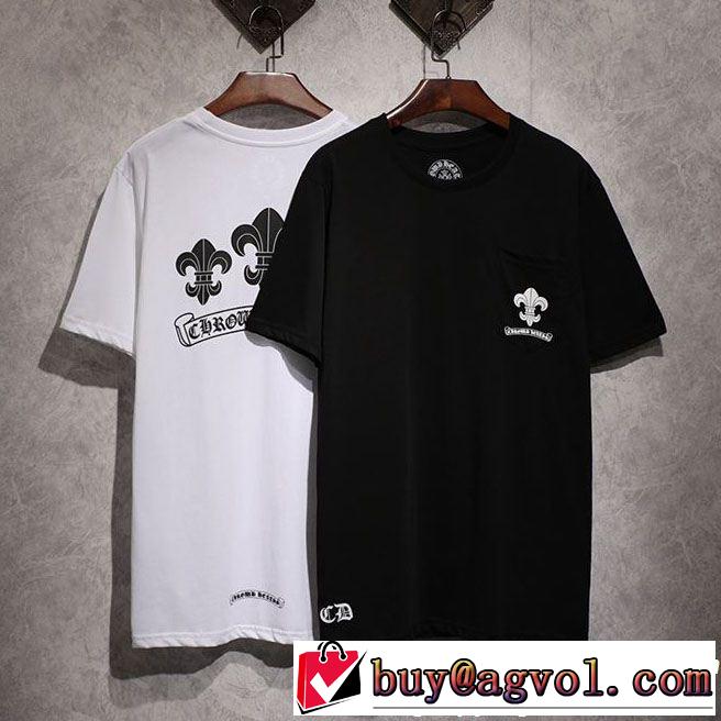  海外セレブは大人気 CHROME HEARTS クロムハーツ2019年春夏シーズンの人気 半袖Tシャツ 2色可選