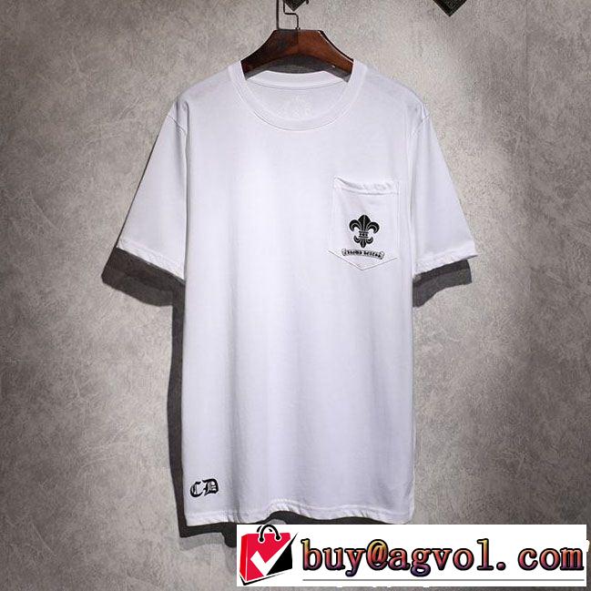 海外セレブは大人気 CHROME HEARTS クロムハーツ2019年春夏シーズンの人気 半袖Tシャツ 2色可選
