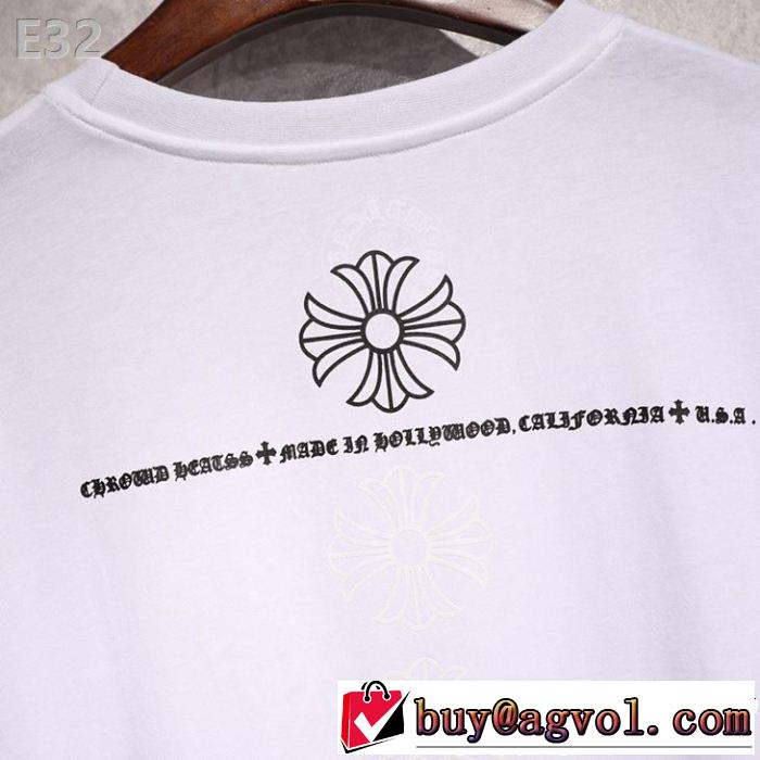 海外セレブは大人気 CHROME HEARTS クロムハーツ2019年春夏シーズンの人気 半袖Tシャツ 2色可選