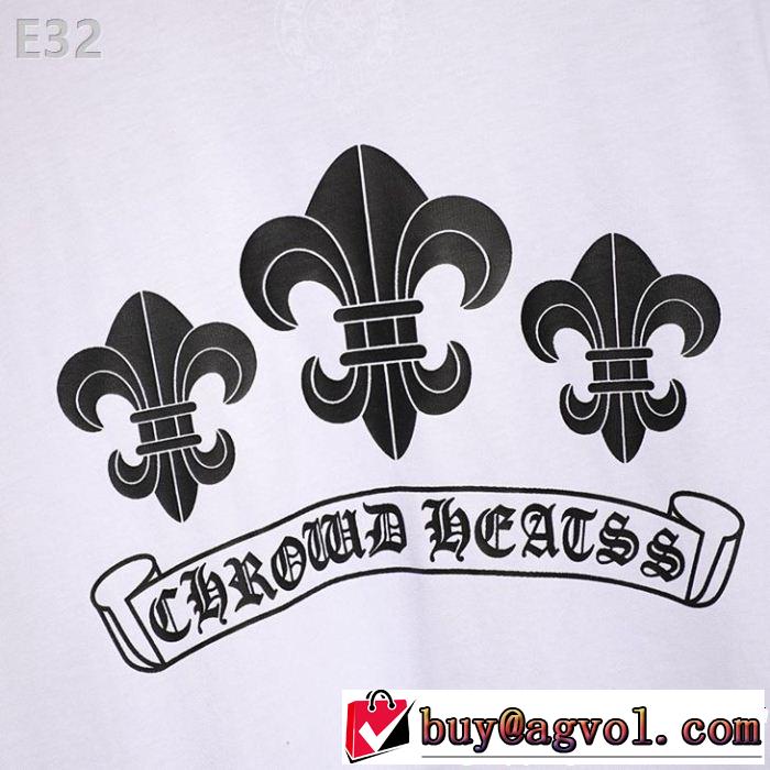 海外セレブは大人気 CHROME HEARTS クロムハーツ2019年春夏シーズンの人気 半袖Tシャツ 2色可選