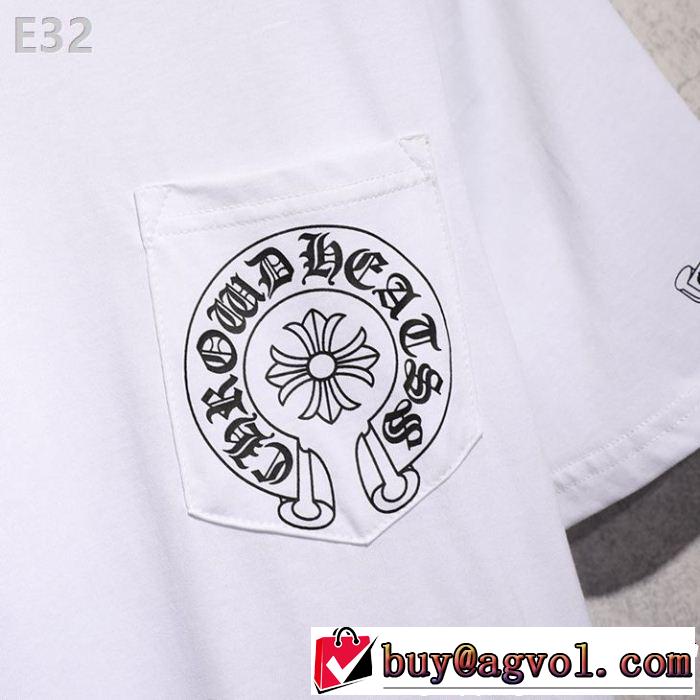 キレイめ感が強いCHROME HEARTS 半袖Tシャツ今流行りの最新コレクションクロムハーツ2色可選