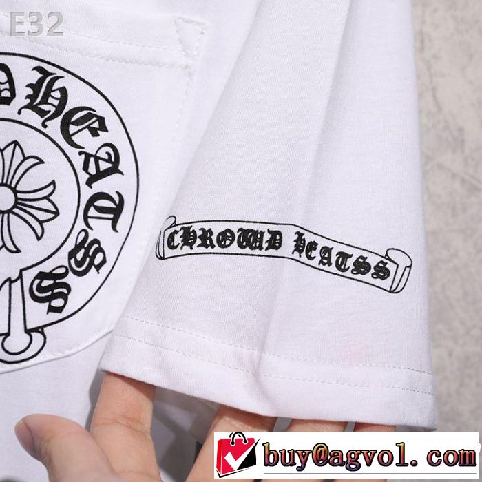 キレイめ感が強いCHROME HEARTS 半袖Tシャツ今流行りの最新コレクションクロムハーツ2色可選