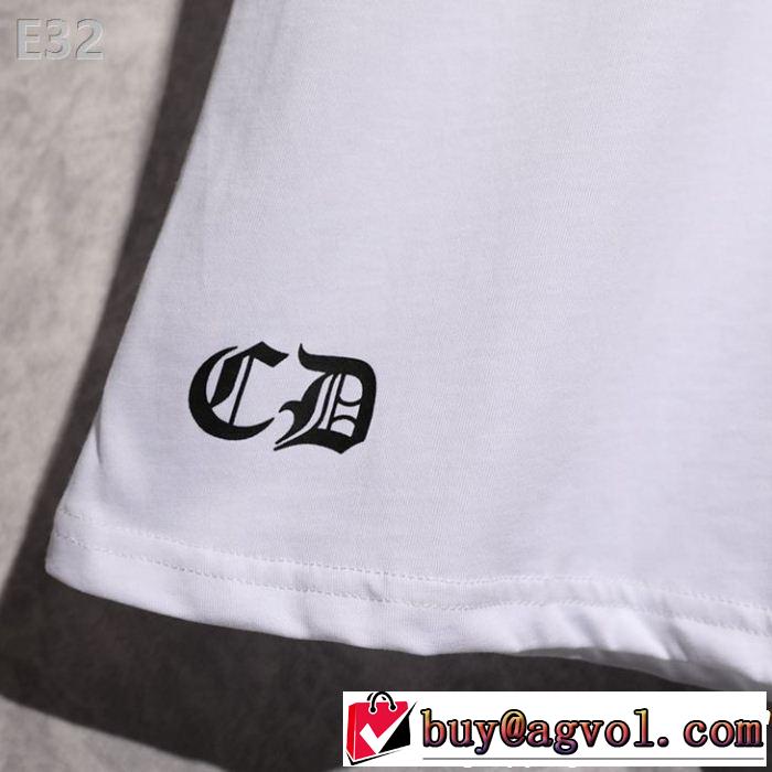 キレイめ感が強いCHROME HEARTS 半袖Tシャツ今流行りの最新コレクションクロムハーツ2色可選