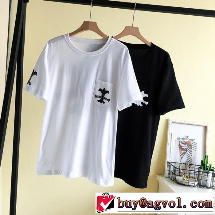 2019年春夏シーズンの人気クロムハーツCHROME HEARTS大人カジュアル上手に 半袖Tシャツ 2色可選