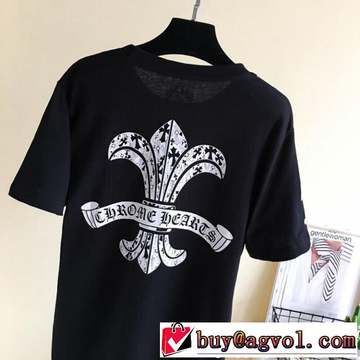 2019年春夏シーズンの人気クロムハーツCHROME HEARTS大人カジュアル上手に 半袖Tシャツ 2色可選