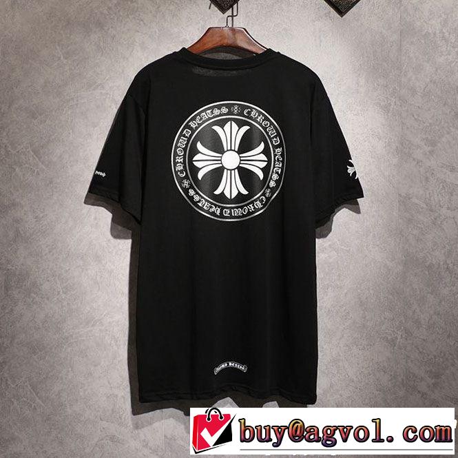  上品なリラックス感 2色可選 CHROME HEARTS 半袖Tシャツクロムハーツ【2019年】夏のファッション