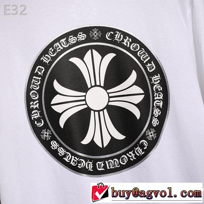上品なリラックス感 2色可選 CHROME HEARTS 半袖Tシャツクロムハーツ【2019年】夏のファッション