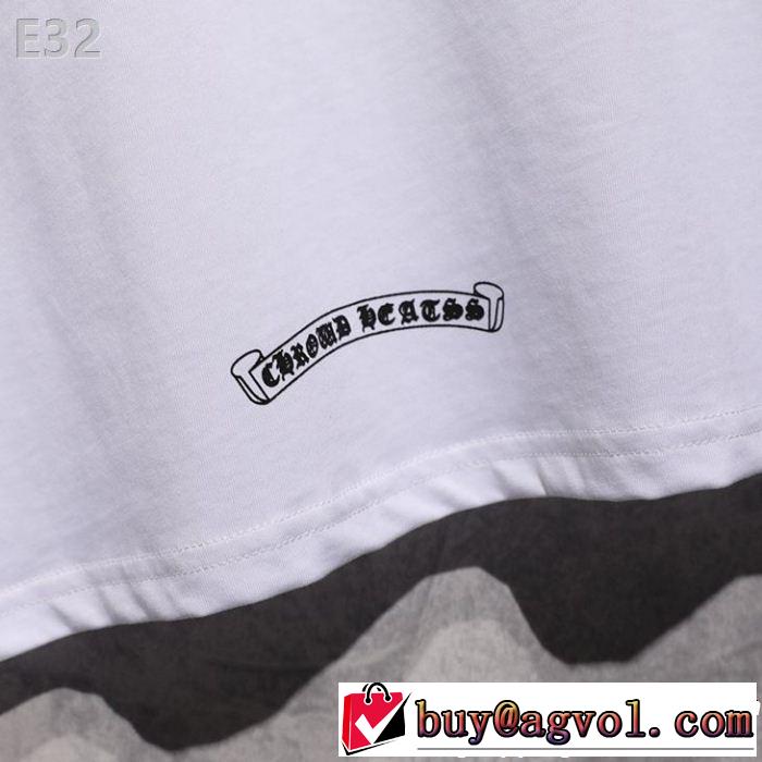 上品なリラックス感 2色可選 CHROME HEARTS 半袖Tシャツクロムハーツ【2019年】夏のファッション