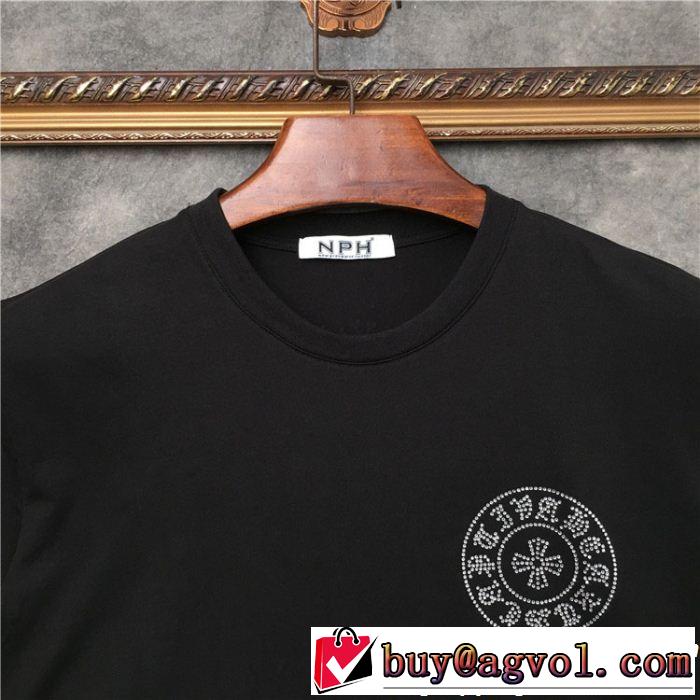 クロムハーツ今流行のストリート上品 CHROME HEARTS 半袖Tシャツ2019限定 男性に人気