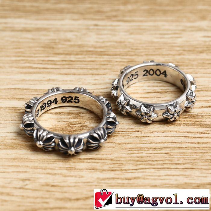 風通しの良いフレア  リング/指輪 クロムハーツ 2色可選 オシャレな印象に CHROME HEARTS