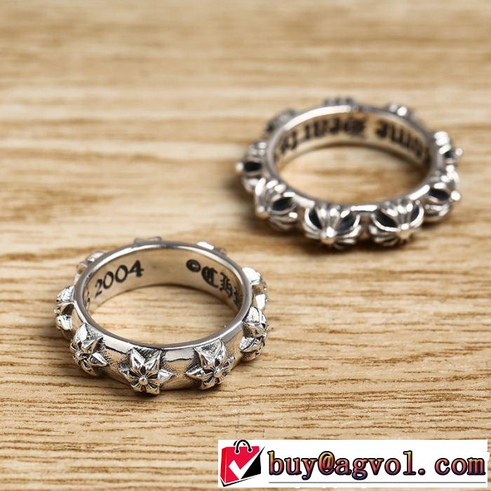 風通しの良いフレア  リング/指輪 クロムハーツ 2色可選 オシャレな印象に CHROME HEARTS