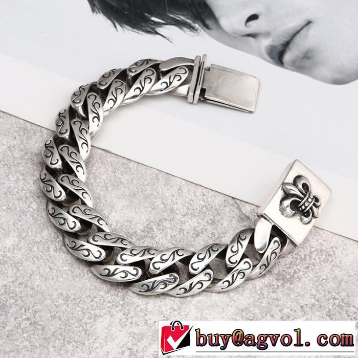 抜け感スゴイ クロムハーツ  CHROME HEARTS ブレスレット  今っぽいトレンド