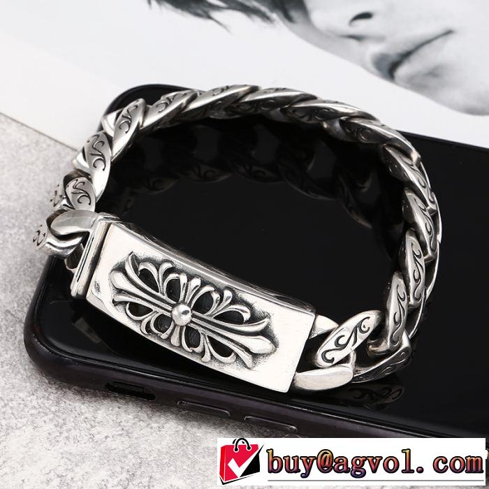 CHROME HEARTS 好印象な上品スタイル ブレスレット クロムハーツ  爽やかすぎない大人の印象に