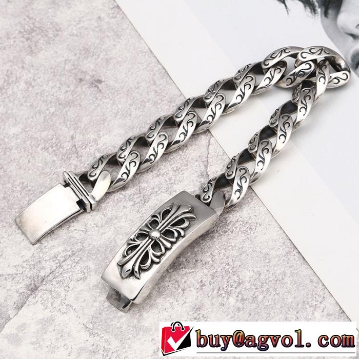 CHROME HEARTS 好印象な上品スタイル ブレスレット クロムハーツ  爽やかすぎない大人の印象に